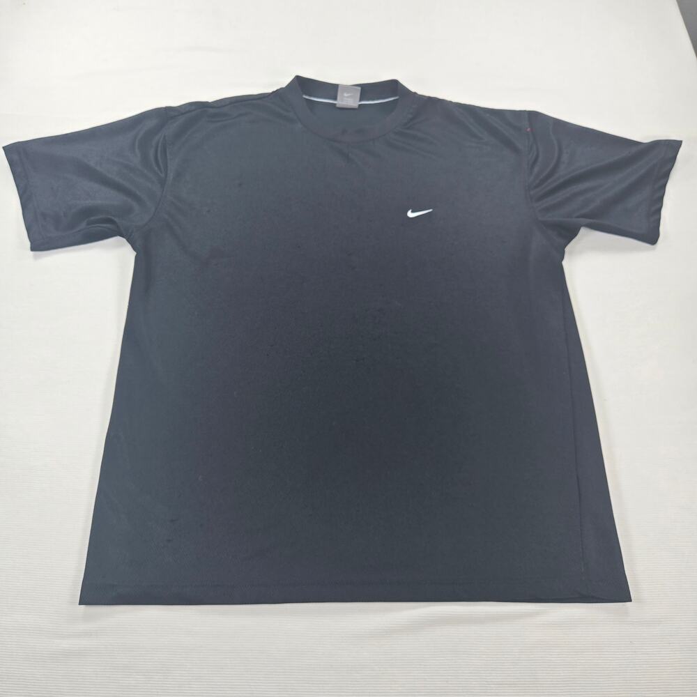 Vintage Nike Silver Tab Black Short Sleeve T-Shirt Men's Size XL‎